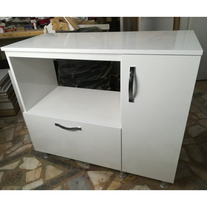 Lüxel ve Simfer İçin Geniş Fırın Dolabı (MF-100) - Parlak Beyaz